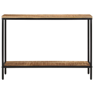vidaXL Tavolo Consolle 100x35x70 cm in Legno Massello di Mango Grezzo