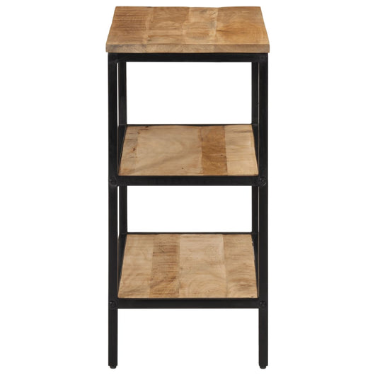 Tavolo Consolle 70x35x70 cm in Legno Massello di Mango Grezzo 374072