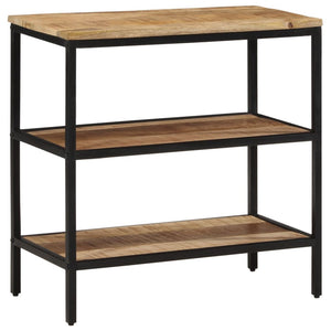 Tavolo Consolle 70x35x70 cm in Legno Massello di Mango Grezzo 374072