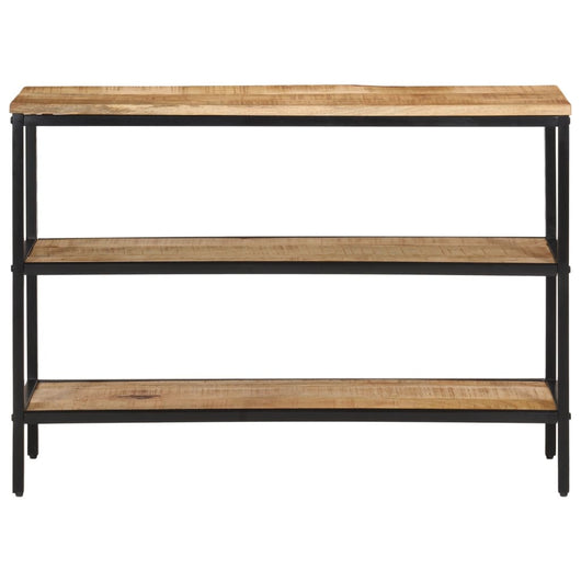 Tavolo Consolle 100x35x70 cm in Legno Massello di Mango Grezzo 374073
