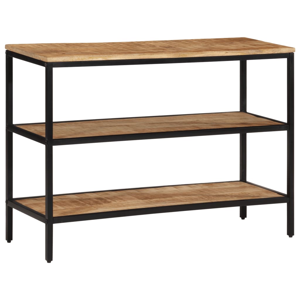 Tavolo Consolle 100x35x70 cm in Legno Massello di Mango Grezzo 374073