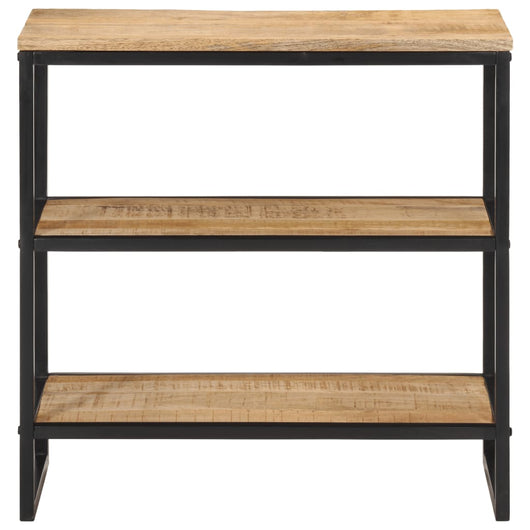 vidaXL Tavolo Consolle 70x35x70 cm in Legno Massello di Mango Grezzo