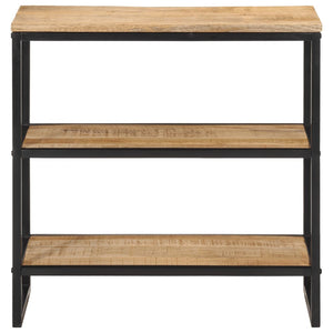 vidaXL Tavolo Consolle 70x35x70 cm in Legno Massello di Mango Grezzo