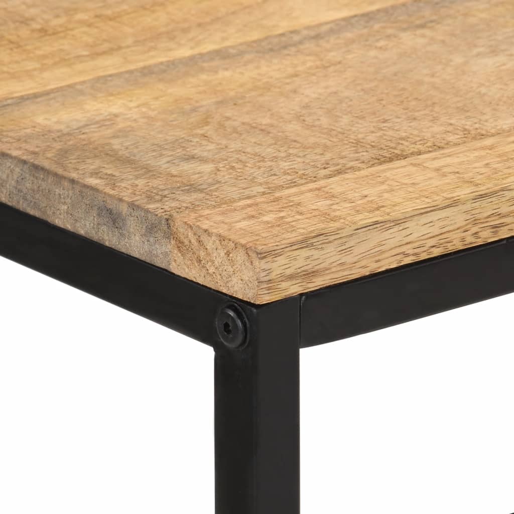 Tavolo Consolle 100x35x70 cm in Legno Massello di Mango Grezzo 374075