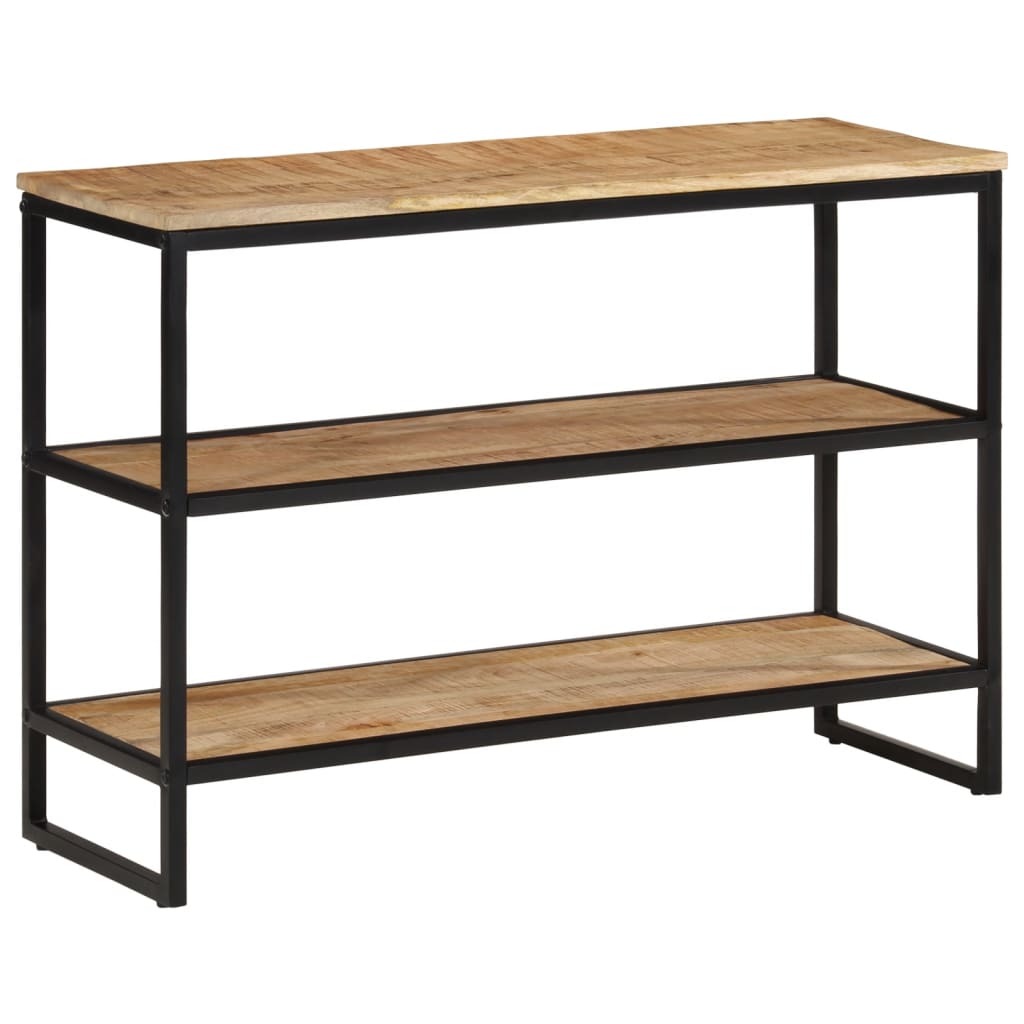 Tavolo Consolle 100x35x70 cm in Legno Massello di Mango Grezzo 374075