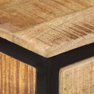 vidaXL Tavolo Consolle 70x35x70 cm in Legno Massello di Mango Grezzo