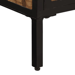 vidaXL Credenza 105x35x70 cm in Legno Massello di Mango Grezzo