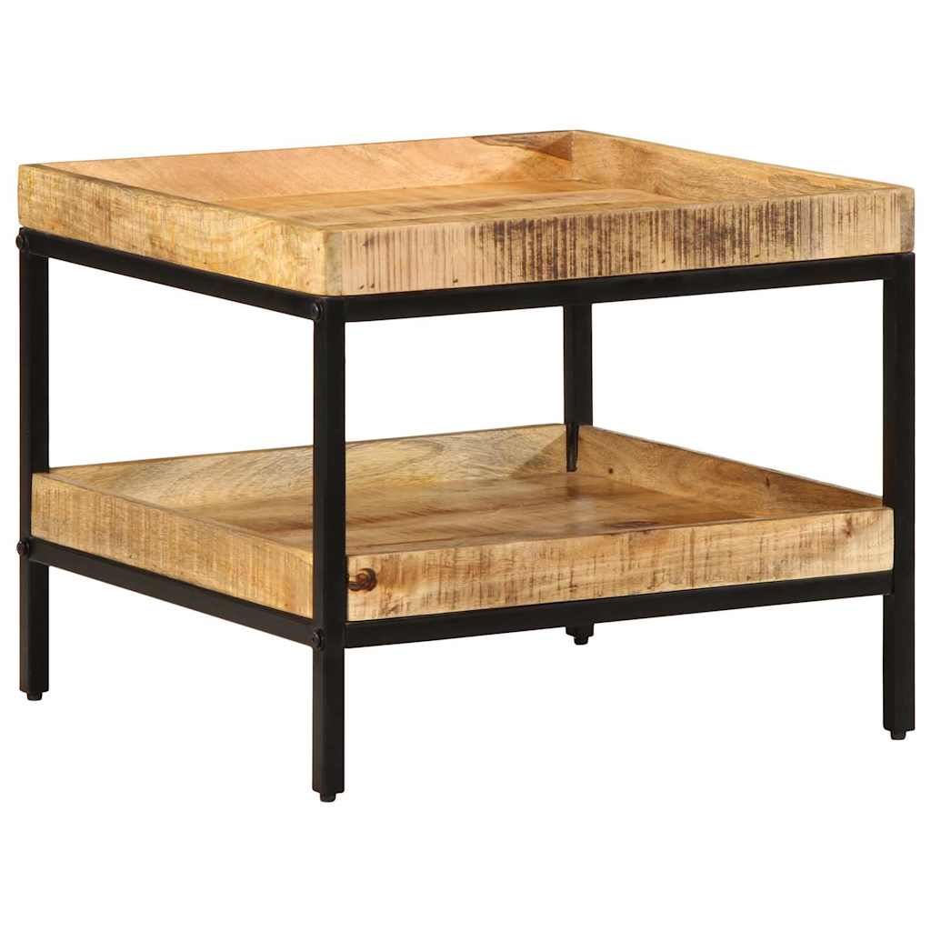 Tavolo laterale Marrone 55 x 55 x 45 cm legno massello di mango 374091