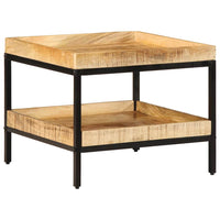 Tavolo laterale Marrone 55 x 55 x 45 cm legno massello di mango 374091