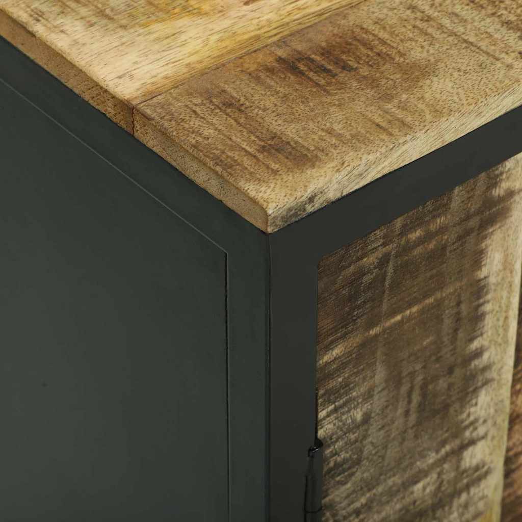 Credenza  70x35x70 cm in legno massello grezzo di mango 374098