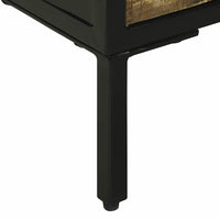 Credenza  70x35x70 cm in legno massello grezzo di mango 374098