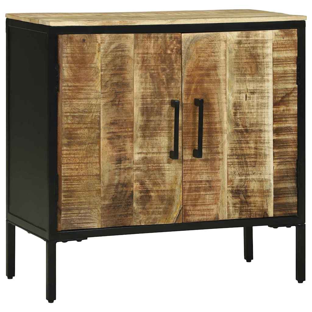 Credenza  70x35x70 cm in legno massello grezzo di mango 374098