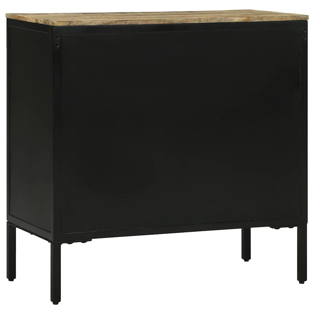 Credenza  70x35x70 cm in legno massello grezzo di mango 374098