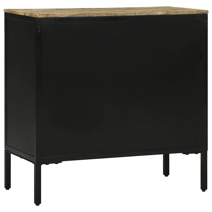 Credenza  70x35x70 cm in legno massello grezzo di mango 374098