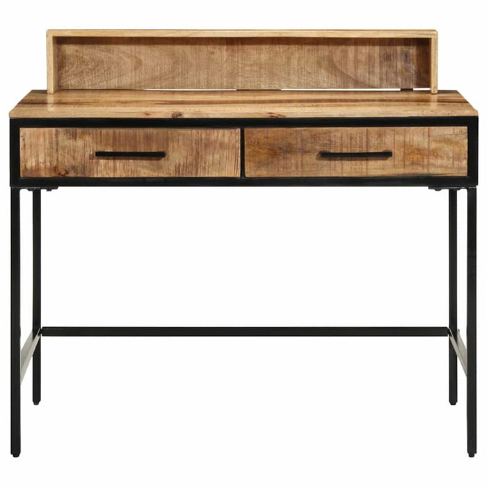 Tavolino Consolle 100x55x75 cm Legno Massiccio Grezzo Mango 374103