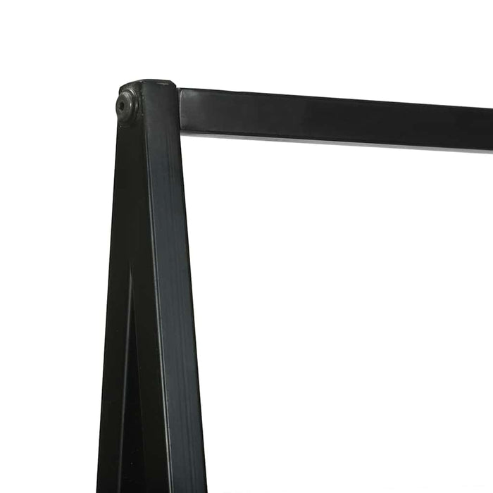 Stendibiancheria Nero 60 x 45 x 180 cm Legno massello di acacia 374114