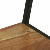 Stendibiancheria Nero 60 x 45 x 180 cm Legno massello di acacia 374114