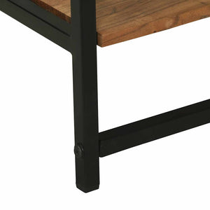 Stendibiancheria Nero 60 x 45 x 180 cm Legno massello di acacia 374114