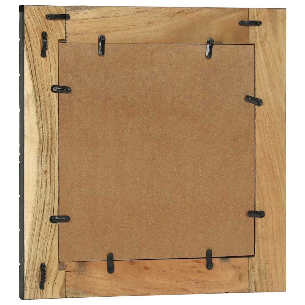 Specchi  2 pz 50x2x50 cm Legno Solido Acacia 374116