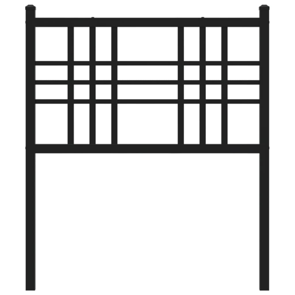 Testiera in Metallo Nero 75 cm 376350