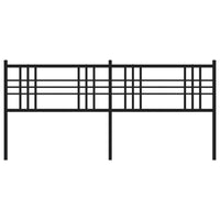 Testiera in Metallo Nero 200 cm