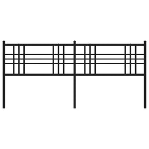 Testiera in Metallo Nero 200 cm