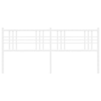 Testiera in Metallo Bianco 180 cm 376409
