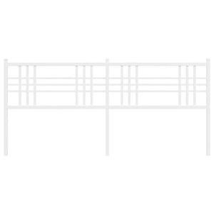 Testiera in Metallo Bianco 180 cm 376409