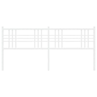 Testiera in Metallo Bianco 193 cm 376410