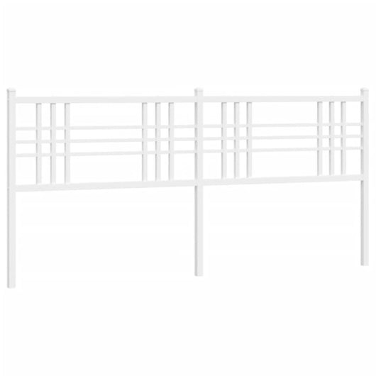 Testiera in Metallo Bianco 200 cm 376411