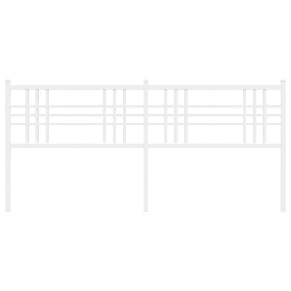 Testiera in Metallo Bianco 200 cm 376411