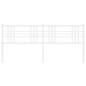 Testiera in Metallo Bianco 200 cm 376411