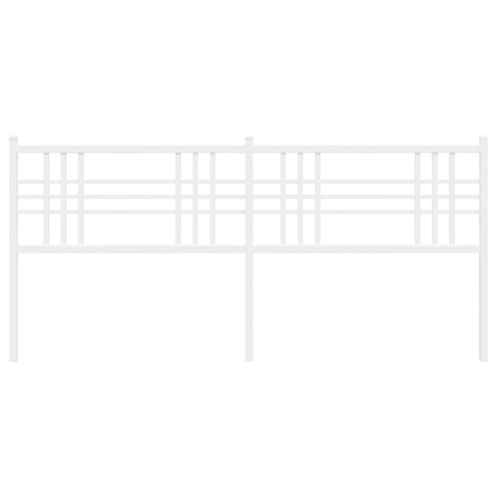 Testiera in Metallo Bianco 200 cm 376411