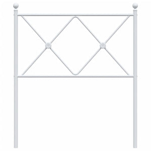 Testiera in Metallo Bianco 75 cm 376577