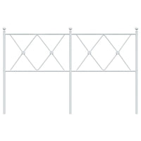 Testiera in Metallo Bianco 140 cm 376584