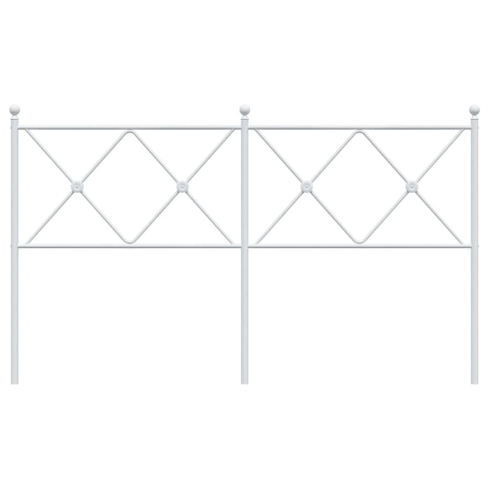 Testiera in Metallo Bianco 150 cm 376585