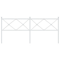 Testiera in Metallo Bianco 193 cm 376588