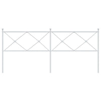 Testiera in Metallo Bianco 200 cm 376589