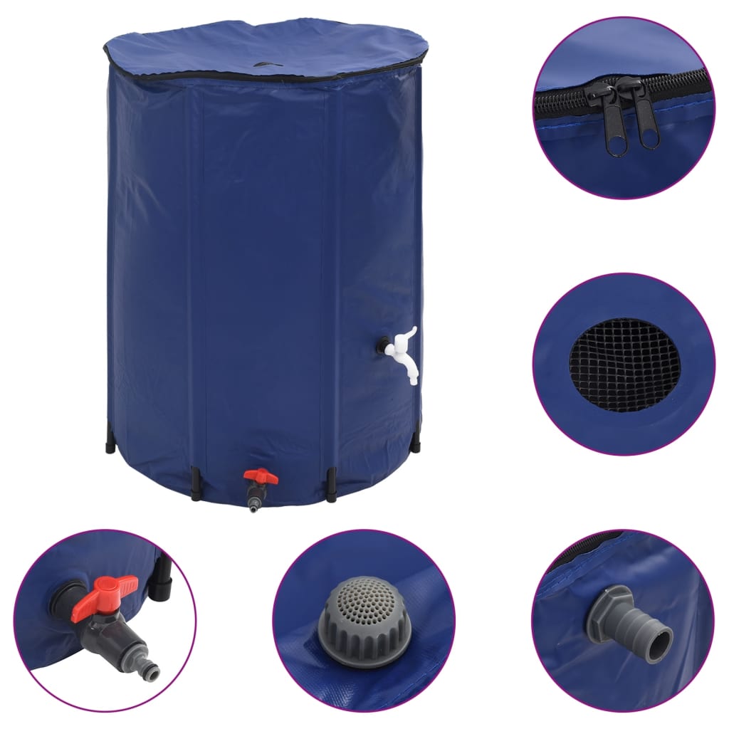 Serbatoio Acqua con Rubinetto Pieghevole 750 L in PVC