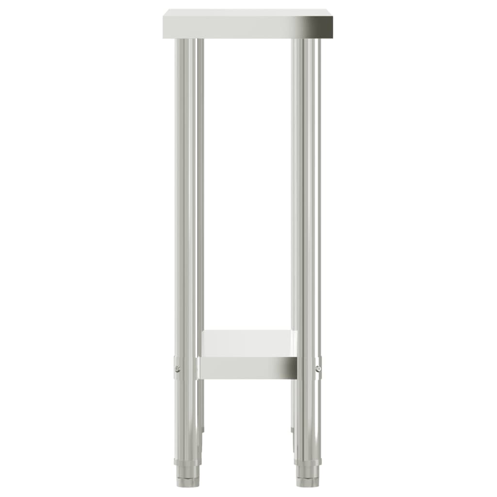 Tavolo da Lavoro da Cucina 55x30x85 cm in Acciaio Inossidabile 376450