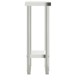 Tavolo da Lavoro da Cucina 55x30x85 cm in Acciaio Inossidabile 376450