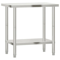 Tavolo da Lavoro da Cucina 82,5x55x85cm in Acciaio Inossidabile 376454