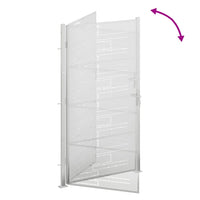 Cancello da giardino 100x176 cm in acciaio inox 376478