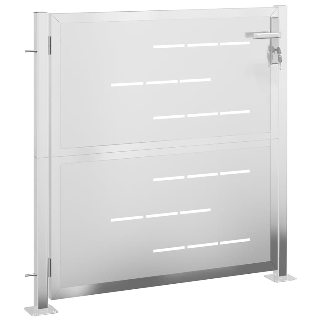 Cancello da Giardino 100x100 cm in Acciaio Inossidabilecod mxl 117054