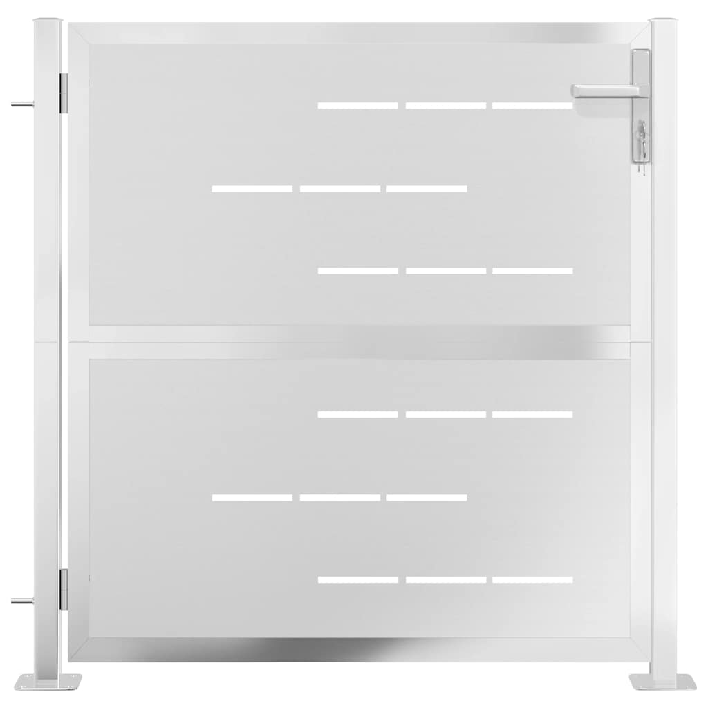 Cancello da Giardino 100x100 cm in Acciaio Inossidabilecod mxl 117054