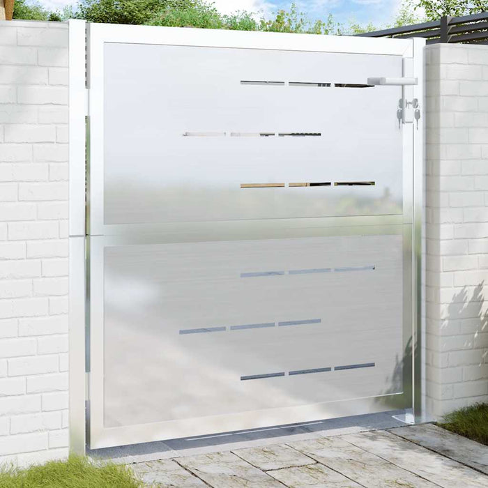 Cancello da Giardino 100x100 cm in Acciaio Inossidabilecod mxl 117054