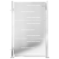 Cancello da giardino 100x114 cm in acciaio inox 376482