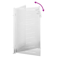 Cancello da giardino 100x114 cm in acciaio inox 376482