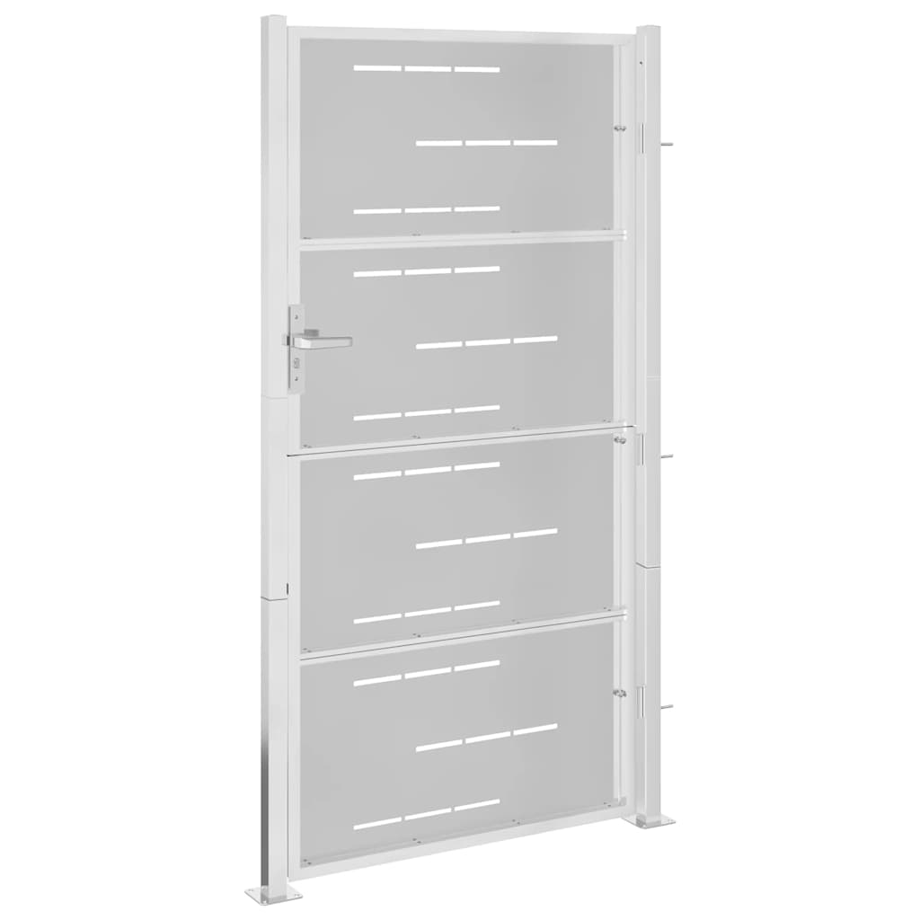 Cancello da giardino 100x196 cm in acciaio inox 376485