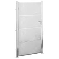 Cancello da giardino 100x176 cm in acciaio inox 376490